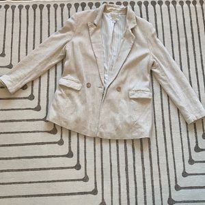 Top shop relaxed linen blazer